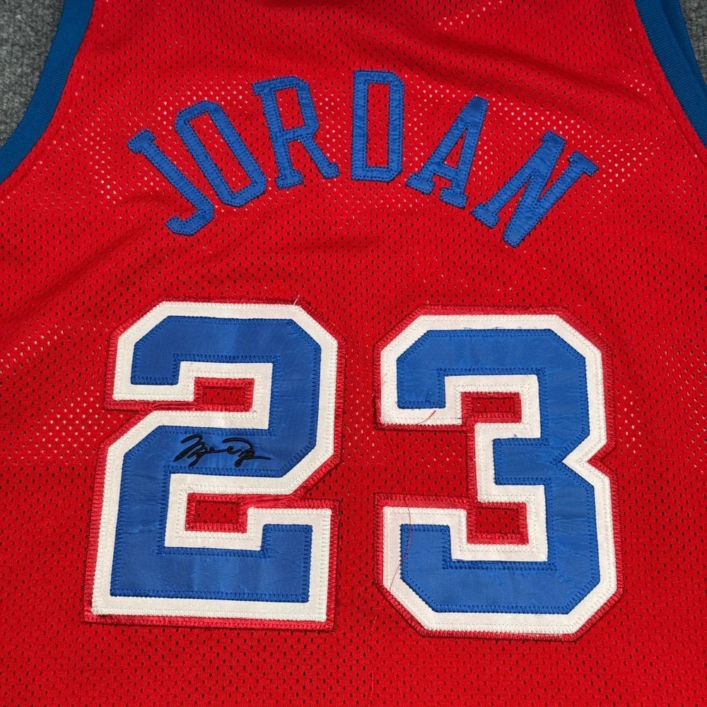Michael Jordan 23 Washington Bullets Nike Jersey Mens 56 Red Throwback NBA Retro